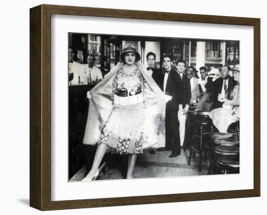 Prohibition, Flapper Flask Fashion-Science Source-Framed Giclee Print