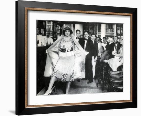 Prohibition, Flapper Flask Fashion-Science Source-Framed Giclee Print