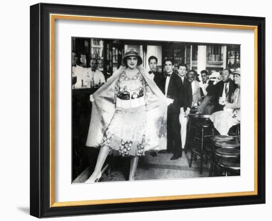 Prohibition, Flapper Flask Fashion-Science Source-Framed Giclee Print