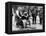 Prohibition Raid, New York City-null-Framed Stretched Canvas