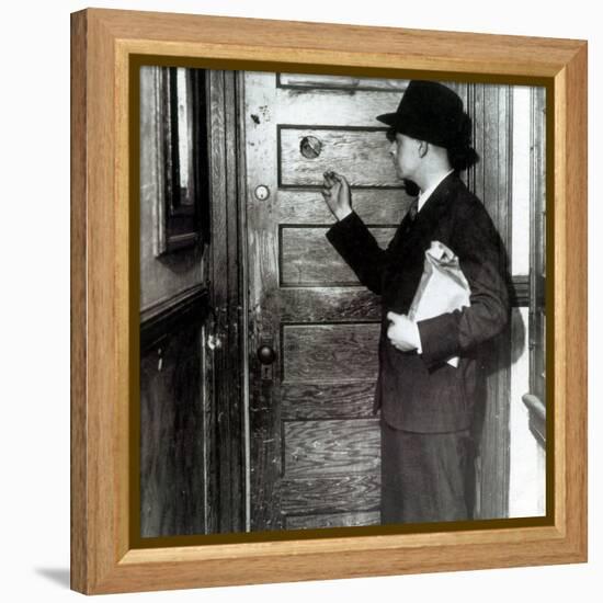 Prohibition, Speakeasy Peephole, 1930's-Science Source-Framed Premier Image Canvas
