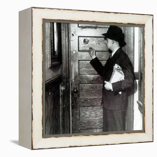 Prohibition, Speakeasy Peephole, 1930's-Science Source-Framed Premier Image Canvas