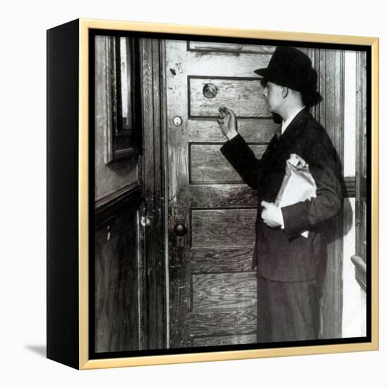 Prohibition, Speakeasy Peephole, 1930's-Science Source-Framed Premier Image Canvas