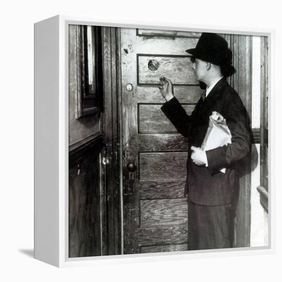 Prohibition, Speakeasy Peephole, 1930's-Science Source-Framed Premier Image Canvas