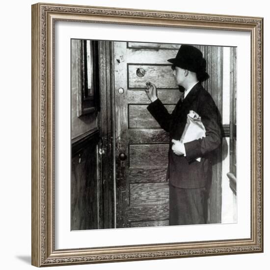 Prohibition, Speakeasy Peephole, 1930's-Science Source-Framed Giclee Print