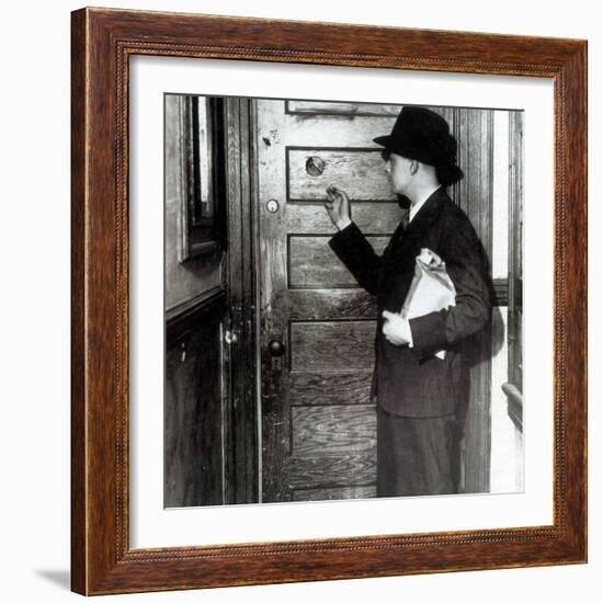 Prohibition, Speakeasy Peephole, 1930's-Science Source-Framed Giclee Print