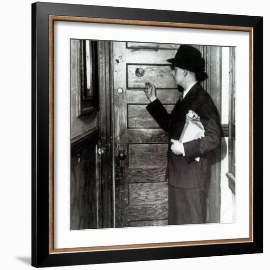 Prohibition, Speakeasy Peephole, 1930's-Science Source-Framed Giclee Print