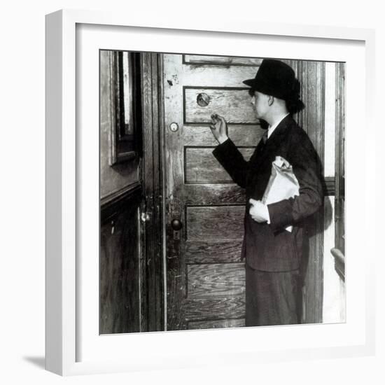 Prohibition, Speakeasy Peephole, 1930's-Science Source-Framed Giclee Print