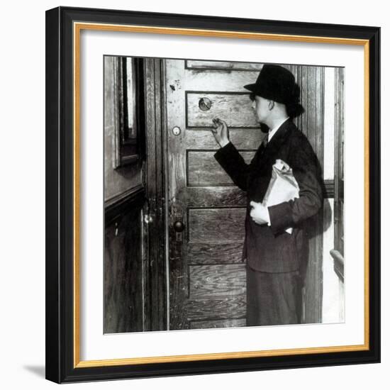 Prohibition, Speakeasy Peephole, 1930's-Science Source-Framed Giclee Print