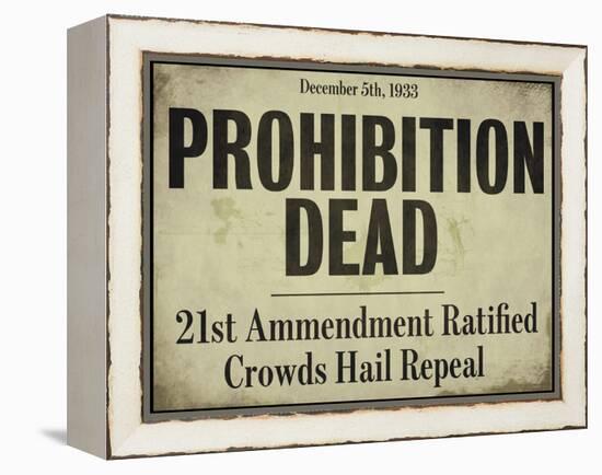 Prohibition-null-Framed Premier Image Canvas