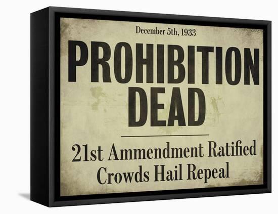 Prohibition-null-Framed Premier Image Canvas