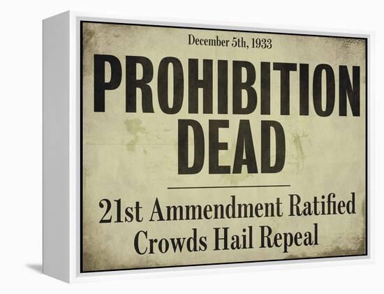 Prohibition-null-Framed Premier Image Canvas