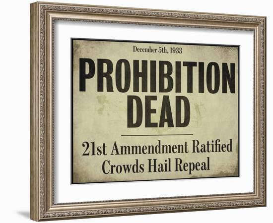 Prohibition-null-Framed Giclee Print