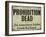 Prohibition-null-Framed Giclee Print