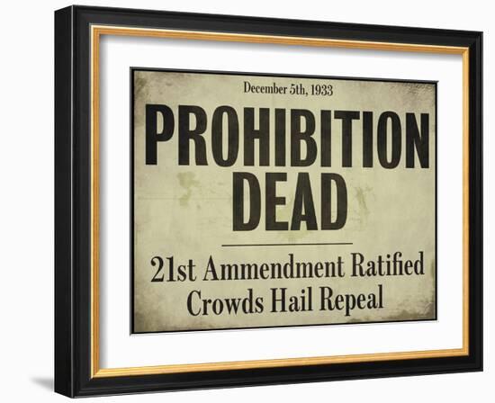 Prohibition-null-Framed Giclee Print