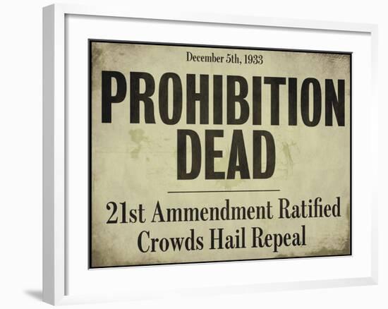 Prohibition-null-Framed Giclee Print