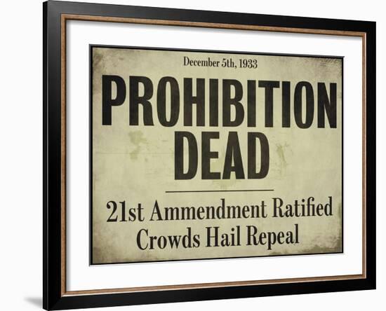 Prohibition-null-Framed Giclee Print