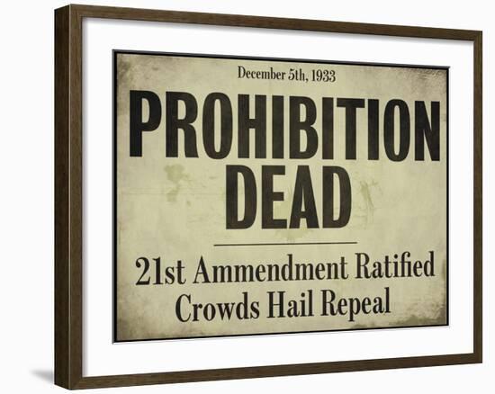 Prohibition-null-Framed Giclee Print