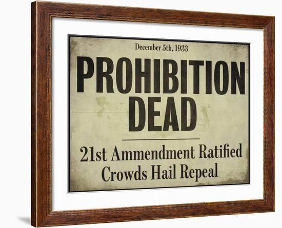 Prohibition-null-Framed Giclee Print