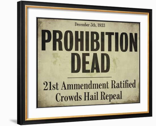 Prohibition--Framed Giclee Print