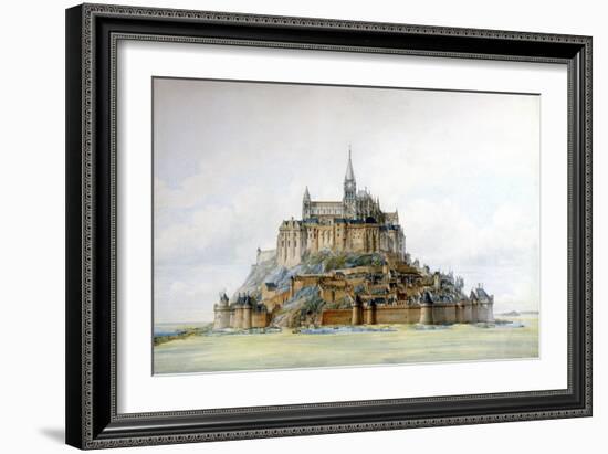 Project for Restoration of Mont Saint-Michel, March 1875-Edouard-jules Corroyer-Framed Giclee Print