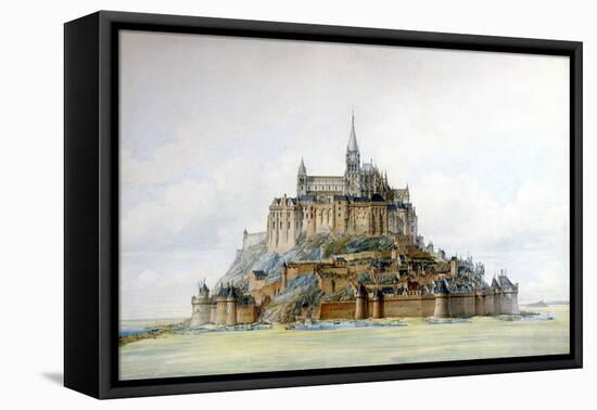 Project for Restoration of Mont Saint-Michel, March 1875-Edouard-jules Corroyer-Framed Premier Image Canvas