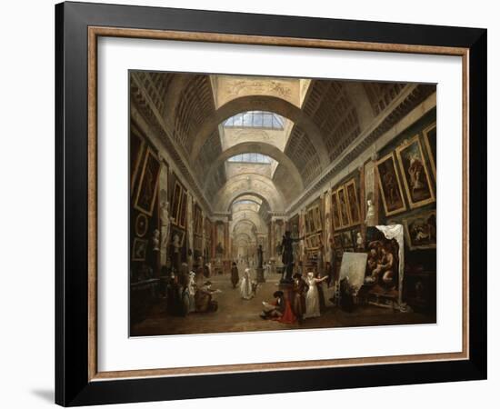 Project For the Disposition of the Grand Gallery, c.1796-Hubert Robert-Framed Giclee Print