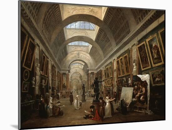 Project For the Disposition of the Grand Gallery, c.1796-Hubert Robert-Mounted Giclee Print