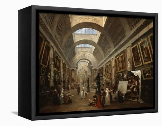 Project For the Disposition of the Grand Gallery, c.1796-Hubert Robert-Framed Premier Image Canvas