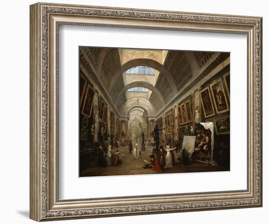 Project For the Disposition of the Grand Gallery, c.1796-Hubert Robert-Framed Giclee Print