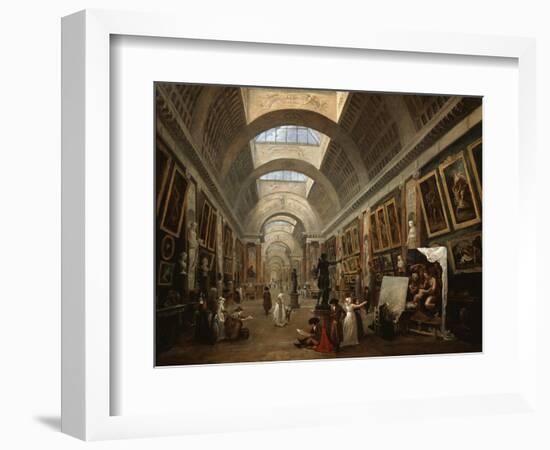 Project For the Disposition of the Grand Gallery, c.1796-Hubert Robert-Framed Giclee Print