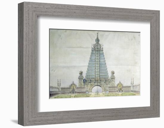 Project for the Eiffel Tower for the Universal Exposition 1900-null-Framed Photographic Print