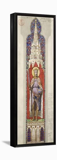 Project for the Windows of the Royal Chapel of Dreux-Eugène Viollet-le-Duc-Framed Premier Image Canvas