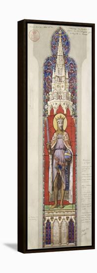 Project for the Windows of the Royal Chapel of Dreux-Eugène Viollet-le-Duc-Framed Premier Image Canvas