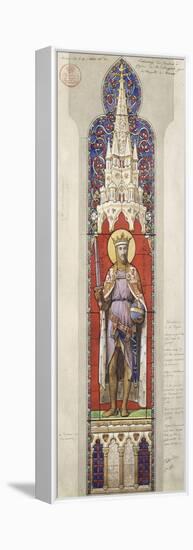 Project for the Windows of the Royal Chapel of Dreux-Eugène Viollet-le-Duc-Framed Premier Image Canvas