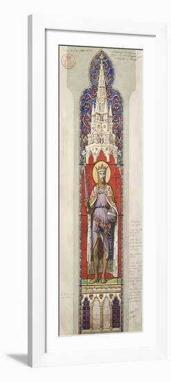 Project for the Windows of the Royal Chapel of Dreux-Eugène Viollet-le-Duc-Framed Giclee Print