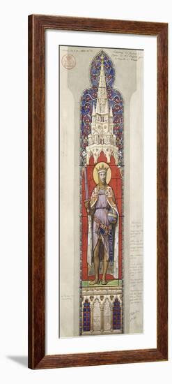 Project for the Windows of the Royal Chapel of Dreux-Eugène Viollet-le-Duc-Framed Giclee Print