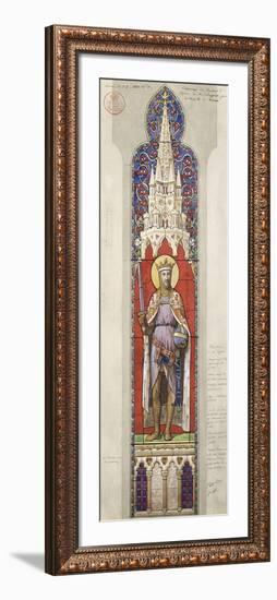 Project for the Windows of the Royal Chapel of Dreux-Eugène Viollet-le-Duc-Framed Giclee Print