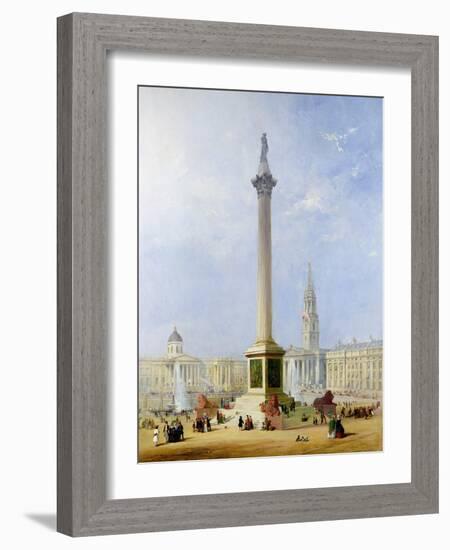 Projected View of Trafalgar Square, 1844-George Henry Andrews-Framed Giclee Print