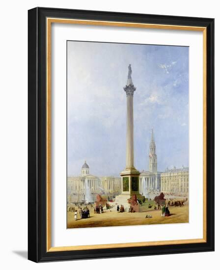 Projected View of Trafalgar Square, 1844-George Henry Andrews-Framed Giclee Print