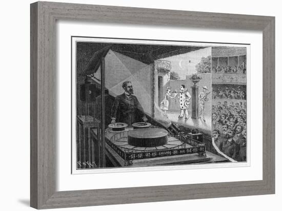 Projecting Praxinoscope-Poyet-Framed Art Print