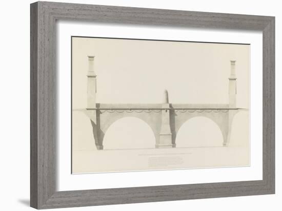 Projet d'un monument que l'on suppose placé aux frontières de la France et de l'Italie : vue de-Henri Labrouste-Framed Giclee Print