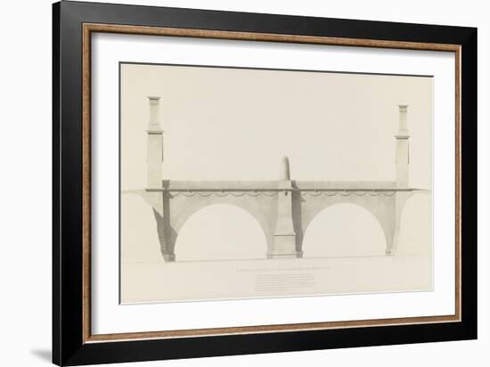 Projet d'un monument que l'on suppose placé aux frontières de la France et de l'Italie : vue de-Henri Labrouste-Framed Giclee Print