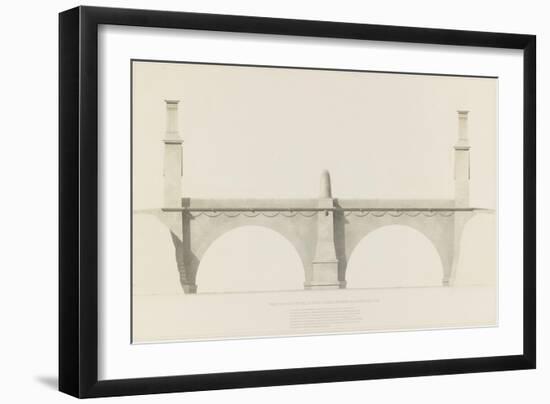 Projet d'un monument que l'on suppose placé aux frontières de la France et de l'Italie : vue de-Henri Labrouste-Framed Giclee Print