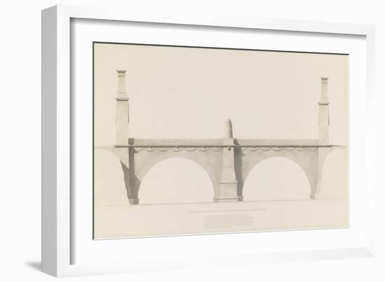 Projet d'un monument que l'on suppose placé aux frontières de la France et de l'Italie : vue de-Henri Labrouste-Framed Giclee Print