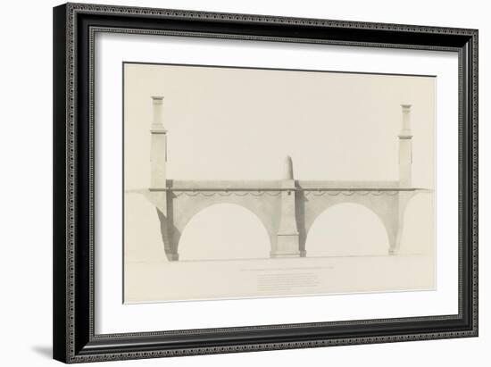 Projet d'un monument que l'on suppose placé aux frontières de la France et de l'Italie : vue de-Henri Labrouste-Framed Giclee Print