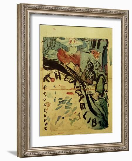 Projet du Programme Pour le 'Théâtre Libre' (Design for Programme of 'Théâtre Libre'), c.1890-91-Edouard Vuillard-Framed Giclee Print