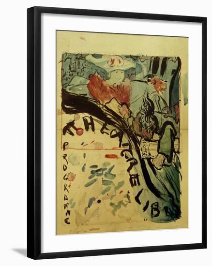 Projet du Programme Pour le 'Théâtre Libre' (Design for Programme of 'Théâtre Libre'), c.1890-91-Edouard Vuillard-Framed Giclee Print