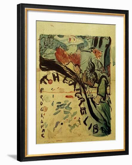 Projet du Programme Pour le 'Théâtre Libre' (Design for Programme of 'Théâtre Libre'), c.1890-91-Edouard Vuillard-Framed Giclee Print