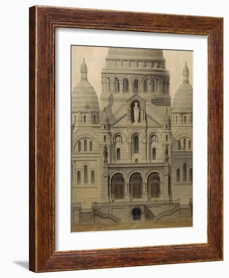 Projet pour l'église du Sacré-Coeur, élévation sud-Paul Abadie-Framed Giclee Print